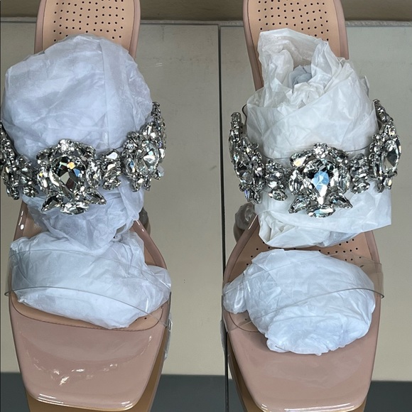 Cinderella Rhinestone Embellished Mule Heel - Picture 11 of 12